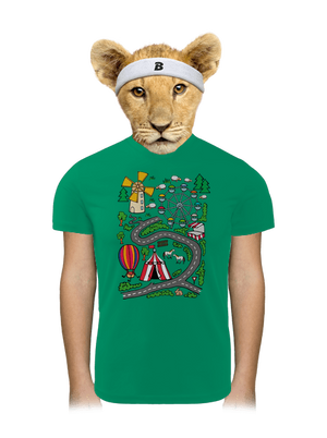 Cesta detské športové tričko Kelly Green Mal