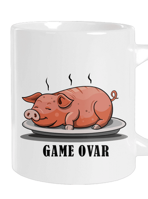 Game ovar veľký hrnček White