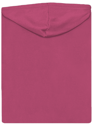 Bez potlače dámska mikina na zips Magenta