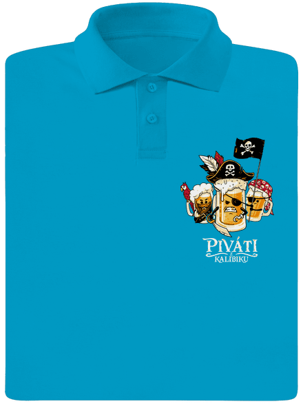 Piváti z Karibiku pánska polokošeľa Blue Atol