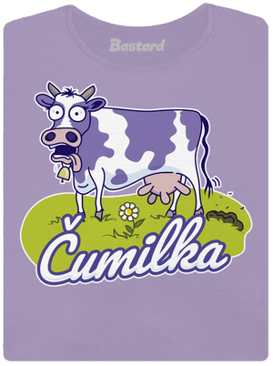 Čumilka dámske tričko s lemom Lavender