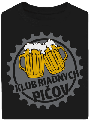 Klub riadnych pičov unisex tričko oversized Black