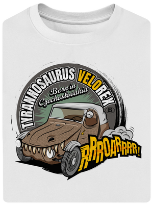 Tyrannosaurus Velorex unisex tričko oversized White