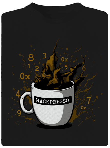 Hackpresso  detské športové tričko Black