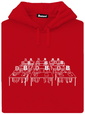 Cimrman: Debil, blbeček pánska mikina klokanka Red