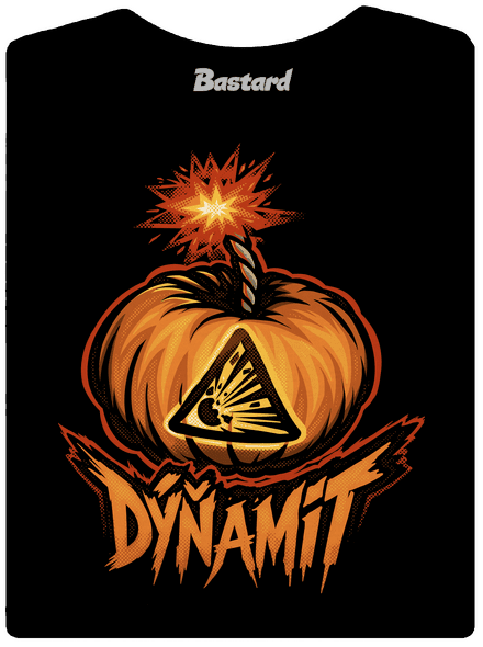 Dýňamit dámske tričko s lemom Black