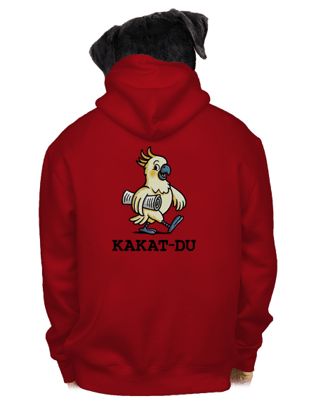 Kakat-du pánska mikina na zips Red