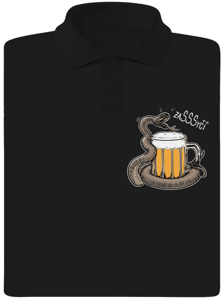 Zasyčí pánska polokošeľa Black