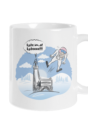 Lyže klasický hrnček White