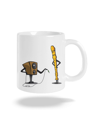 Plug-in jack klasický hrnček White