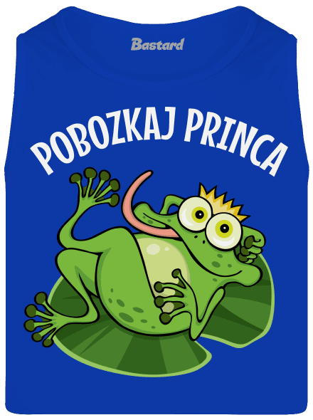 Pobozkaj princeznú a princa pánske tielko Royal Blue