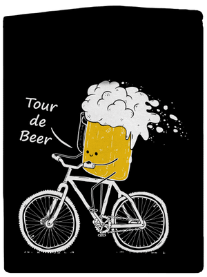 Tour de beer dámska mikina na zips Black