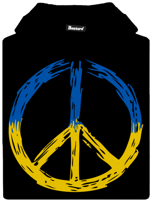 Ukrajina - Peace detská mikina klokanka Black