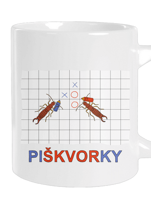 Škvorí piškvorky veľký hrnček White