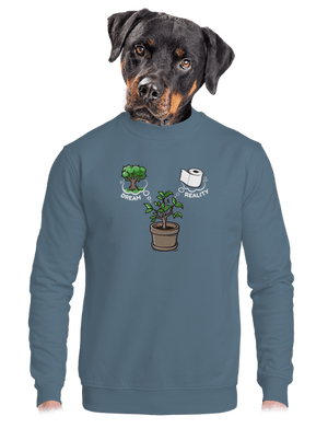 unisex mikina bez kapucne