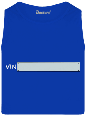 Osobný VIN kód pánske tielko Royal Blue