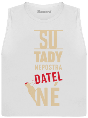 Nepostradatelné dámske tielko voľné White