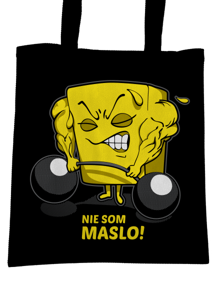 Nie som maslo taška Black