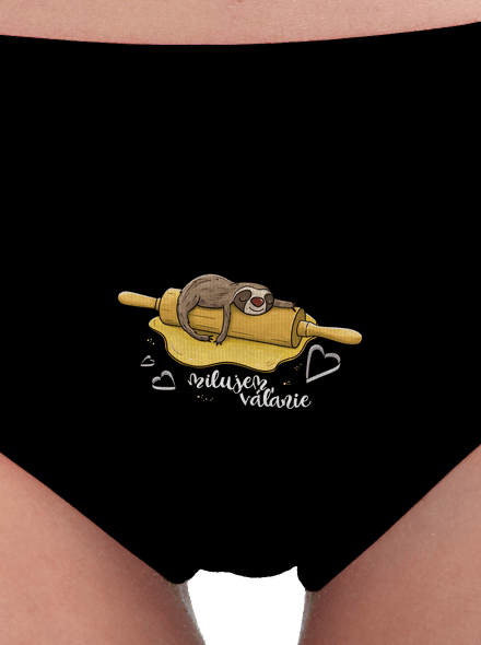 Milujem váľanie dámske nohavičky Black