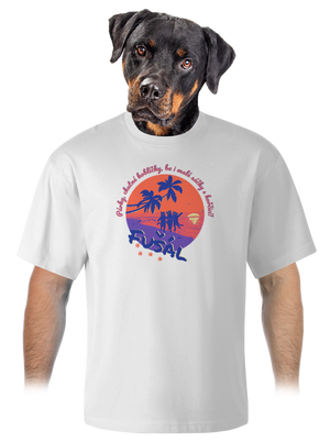 Fušál unisex tričko oversized White