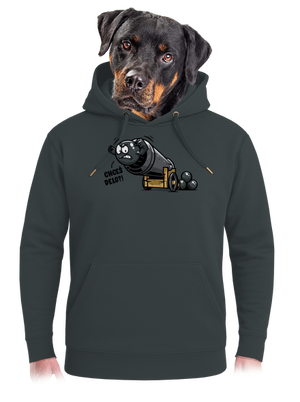 Chceš delo? unisex mikina premium Charcoal