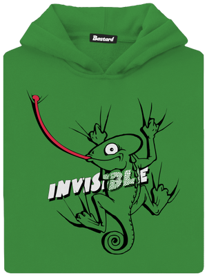 Invisible chameleon detská mikina klokanka Kelly Green AWD