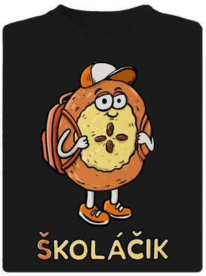 Školáčik detské športové tričko Black