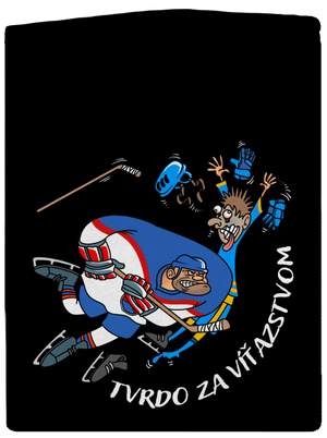 Tvrdo za víťazstvom pánska mikina na zips Black