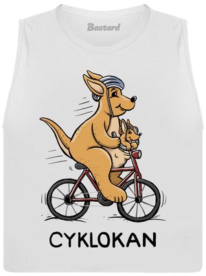 Cyklokan dámske tielko voľné White