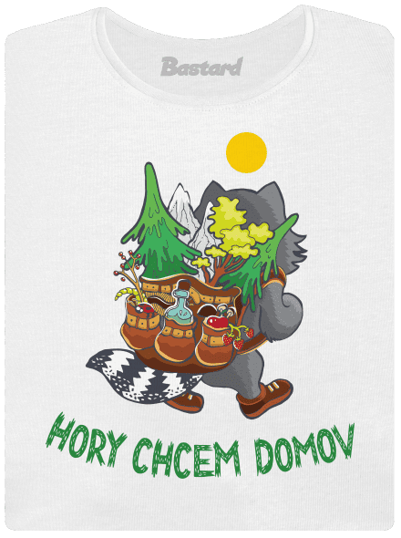 Hory chcem domov dámske tričko s lemom White