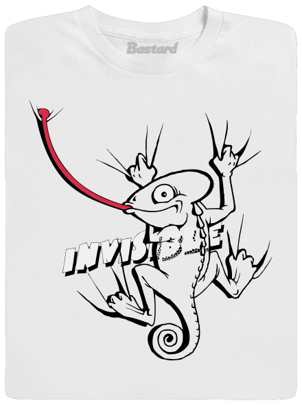 Invisible chameleon pánske dlhý rukáv White