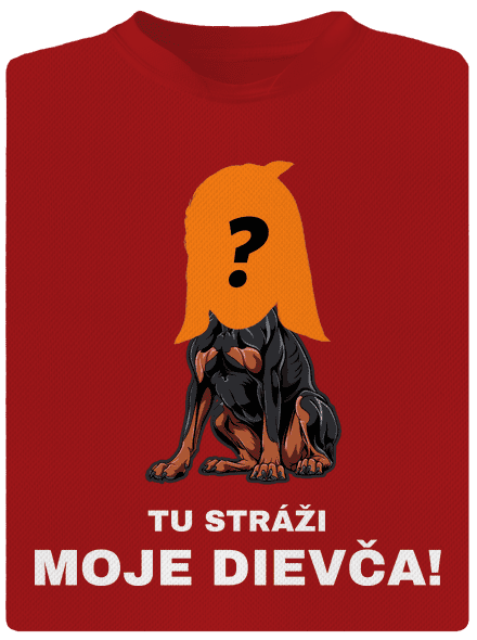 Tu strážim ja pánske športové tričko Red Mal
