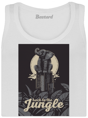 Back to the jungle dámske tielko klasické White