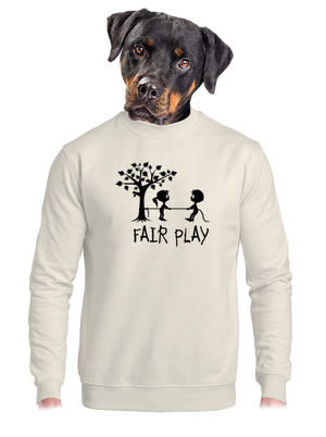 Fair play unisex mikina bez kapucne Off White