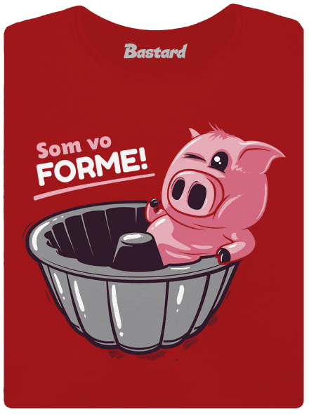 Vo forme dámske tričko s lemom Red Mal