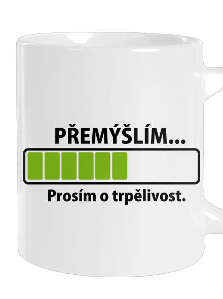 Premýšľam veľký hrnček White