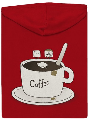 Kto zabil cukrík? pánska mikina na zips Red