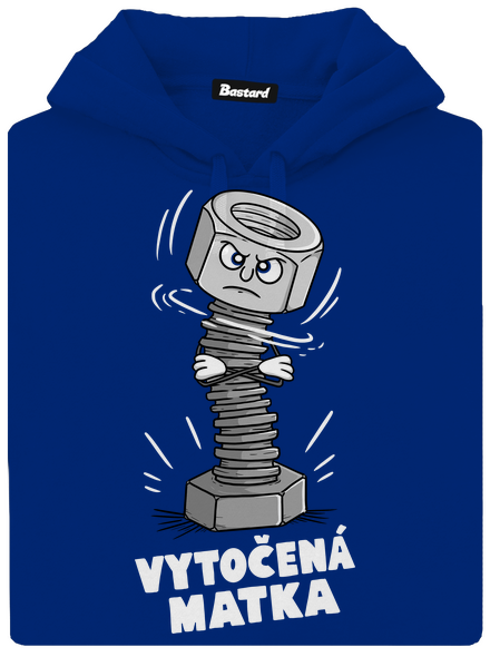 Vytočená matka dámska mikina klokanka Royal Blue Mal