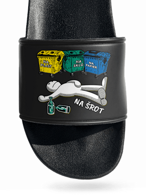 Tříděný odpad šľapky Black