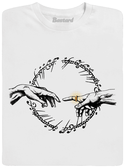 God of ring pánske dlhý rukáv White