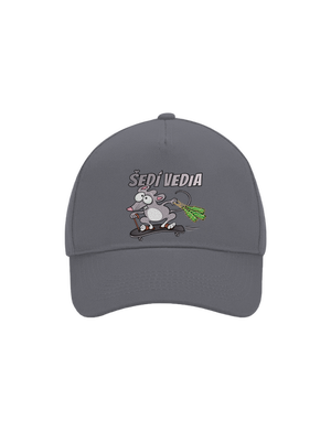 Šedí vedia - myšiak šiltovka baseballka Graphite grey