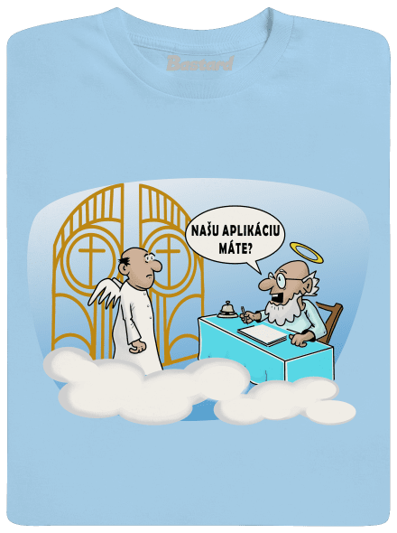 Nebeská aplikácia pánske tričko Sky Blue