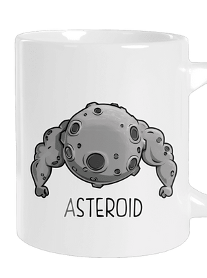 Asteroid veľký hrnček White