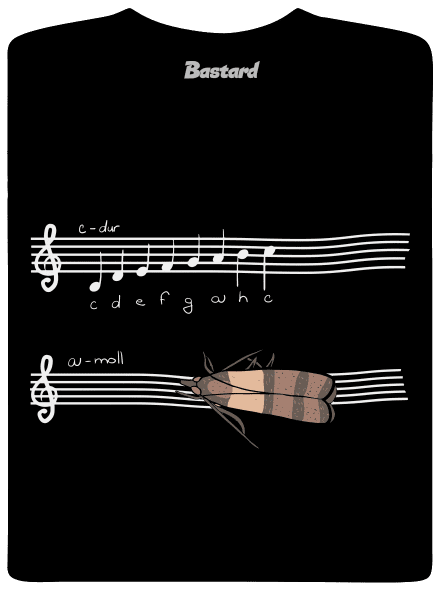 A - moll detské tričko Black