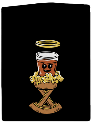 Panáčik v jasličkách pánska mikina na zips Black