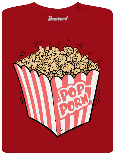 Popporn pánske dlhý rukáv Red