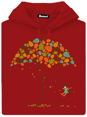 Radosť z jesene dámska mikina klokanka Red Mal