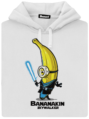 Bananakin Skywalker dámska mikina klokanka White