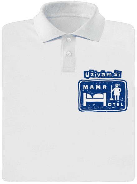 Mama Hotel pánska polokošeľa White