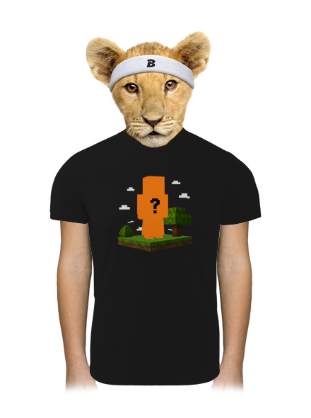 Minecraft z vlastnej fotky detské športové tričko Black